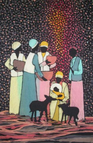 Charity Christmas Cards For Sale Article Photo - Card design 1: “They Came With Gifts”