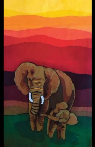 Charity Christmas Cards For Sale Article Photo - Card Design 4: “Elephants”