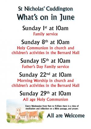 Sundays at 10.00 in June Article Graphic