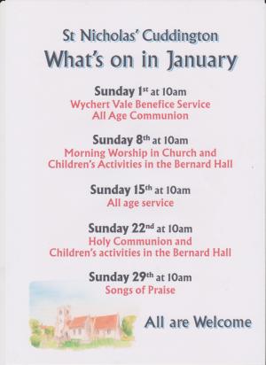 What's on in January Article Graphic