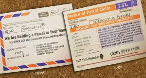 “We are Holding a Parcel in Your Name” Scam Article Graphic
