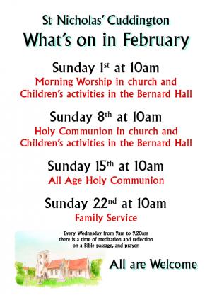 Sundays at 10.00 in February 2026 Article Graphic