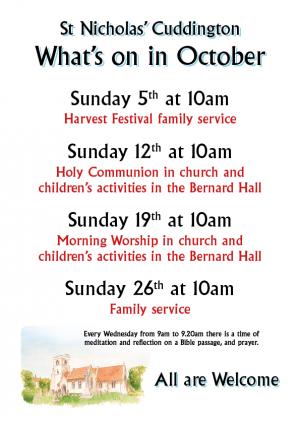 Sundays at !0.00 in October Article Graphic