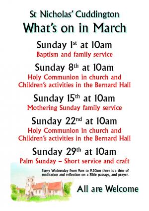 Sundays at 10.00 in March Article Graphic